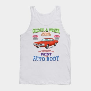 Older & Wiser Vintage Classics Muscle Car Novelty Gift Tank Top